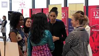 Meghan Stuns In An All Black Outfit As She Arrives At City University Meghan Stuns In An All Black Outfit As She Arrives At City University