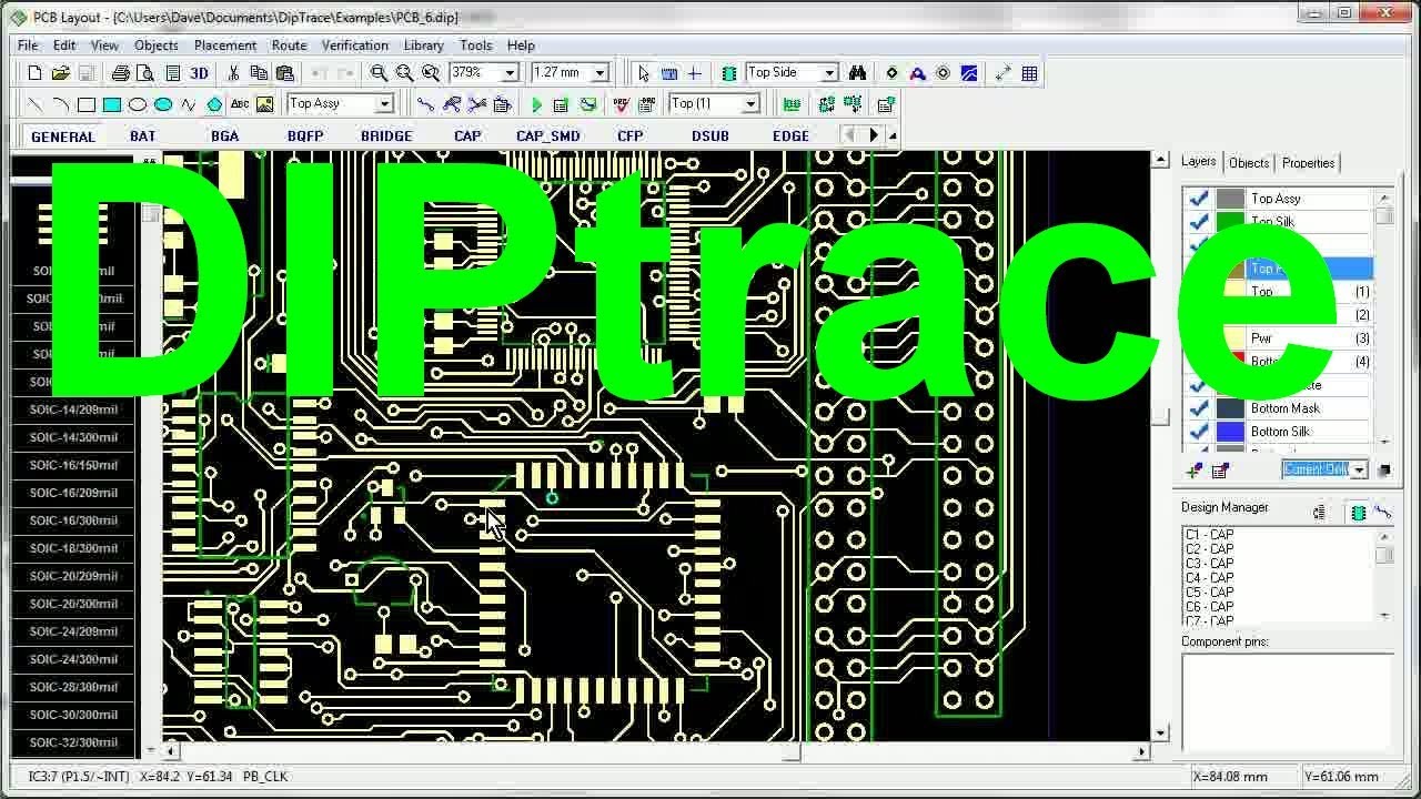 how to organize diptrace libraries