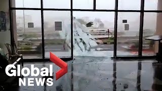 Cyclone Fani: Powerful storm shatters windows as it lashes India's east coast