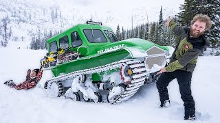 Testing A Brand New 1950S Snow Cat