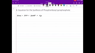 Activated Ribose Phosphate. Write A Balanced Equation For The Synthesis Of Prpp From Glucose Throug
