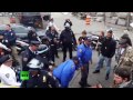 RAW: NYPD, #ShutdownA14 protesters clash on Brooklyn Bridge