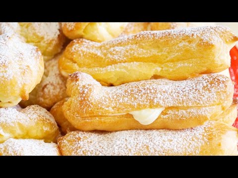 Как сделать эклеры в домашних условиях с заварным кремом Как сделать эклеры в домашних условиях с заварным кремом