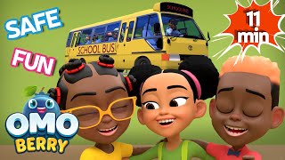 School Bus Fun! | Nursery Rhymes & Songs for Kids | OmoBerry
