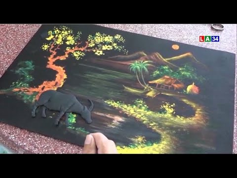 Tranh gói vải - di sản mỹ thuật truyền thống Nam bộ | LONG AN TV