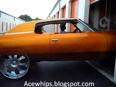 candy gold chevy donk on 30 asantis