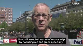 Color blind awareness at Europa League final Color blind awareness at Europa League final