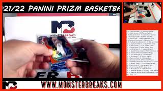 2021/22 PANINI PRIZM BASKETBALL 3 BOX BREAK - RANDOM TEAMS #2