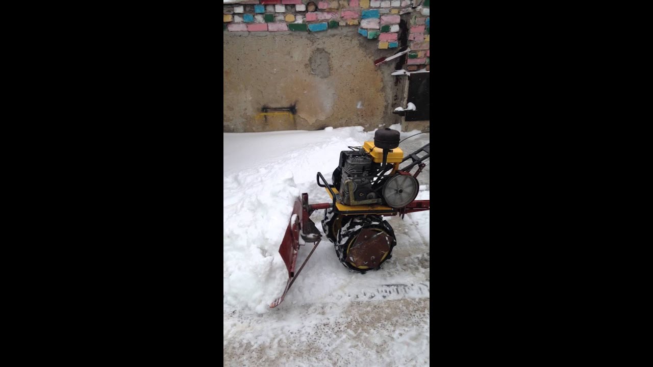 Как сделать мотоблок по снегу 341