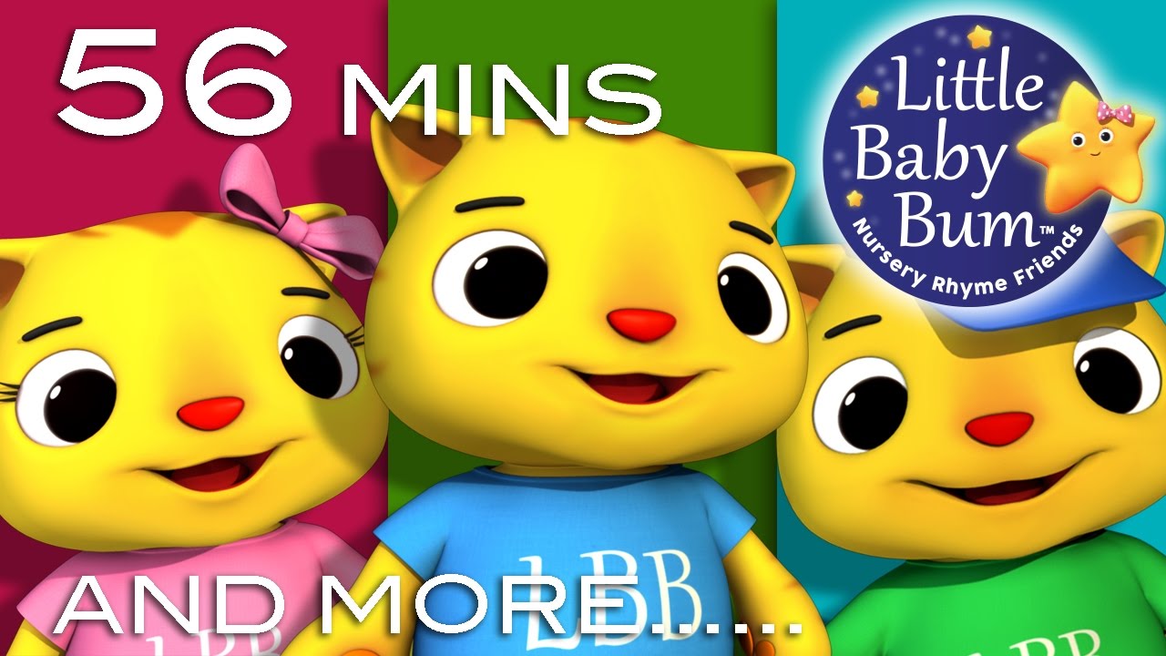 Three Little Kittens | Plus Lots More Nursery Rhymes | 56 Minutes
