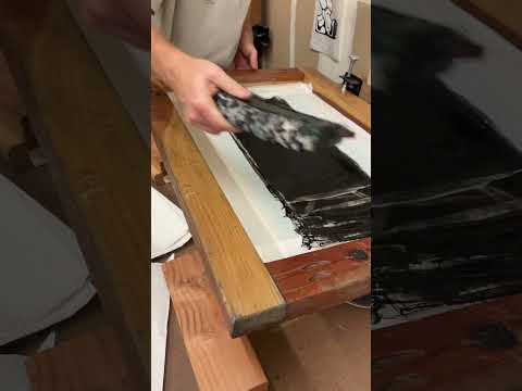 How print a skateboard  #pizzaskateboards #skateboarding #diy #screenprinting