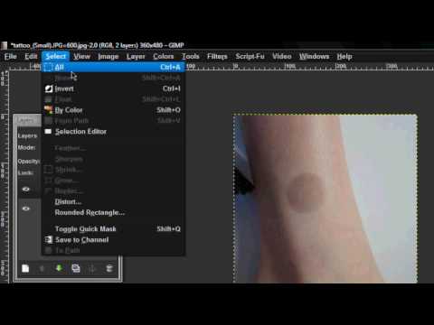 In this tutorial i show you how to remove a tattoo in gimp SUBSCRIBE!