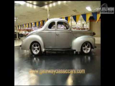 Wow this is one gorgeous 1940 Ford Coupe The silver paint really shines