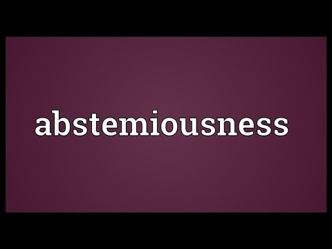 Header of abstemiousness