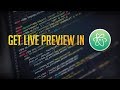 How to Get live HTML Preview in Atom code editor