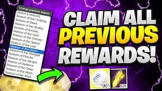 How To Claim All Past Season Rewards In 2025 - Destiny 2 Heresy