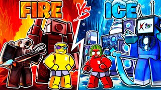 Elemental Fire Vs Ice In Toilet Tower Defense