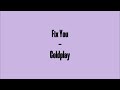 Fix You - Coldplay (Lyrics)