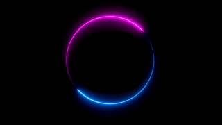 neon circle black screen