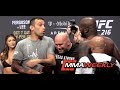 Derrick Lewis Gets in Fabricio Werdum's Face at UFC 216 Ceremonial Weigh-in