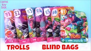 Dreamworks Trolls Blind Bags Toys Opening Series 1 2 3 4 5 6 7 Surprises Review Color Change
