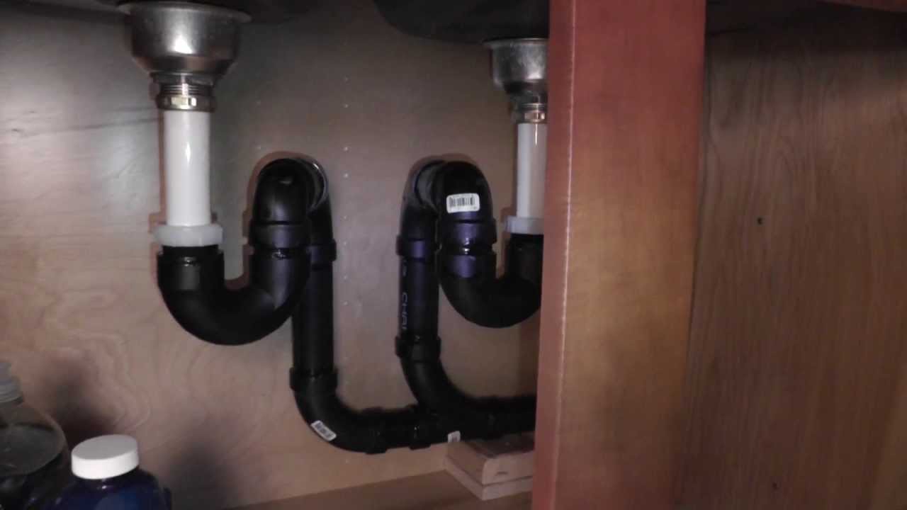 dual bathroom sink drain