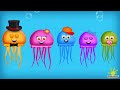 The Finger Family Jellyfish Family Nursery Rhyme | Jellyfish Finger Family Songs