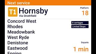T9 Central To Hornsby Via Strathfield