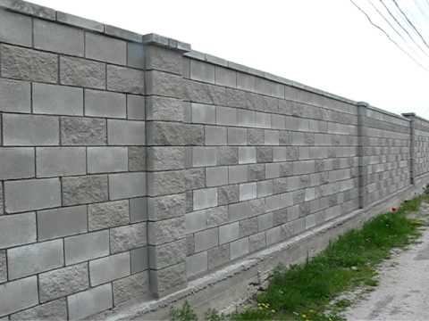 Заборы из шлакоблоков Заборы из шлакоблоков