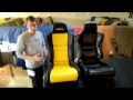 Acura NSX Ecstasy Black & Yellow leather upholstery kit (OEM replacement) - www.LeatherSeats.com