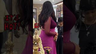 Indian Lady In A Jewellery Opening Function