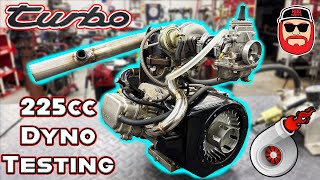We Turbo Charged A 225Cc Mini Bike Engine & Dyno It