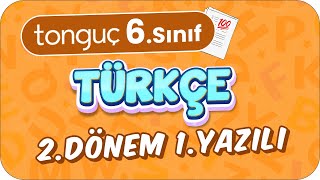 6.Sınıf Türkçe 2.Dönem 1.Yazılıya Hazırlık 📑 #2024