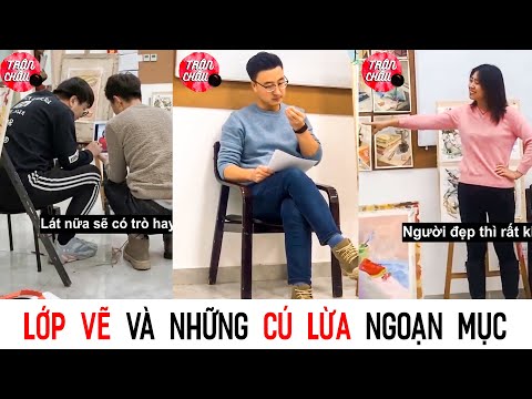 Lớp vẽ Vui nhộn Và Những Cú Lừa Ngoạn Mục 😊 | Douyin |Tiktok | Trân Châu Đen