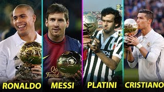 Adivina Cuantos Balones De Oro Tienen Ft. Messi, Cristiano, Ronaldo, Di Stéfano, Platini Y Mas!