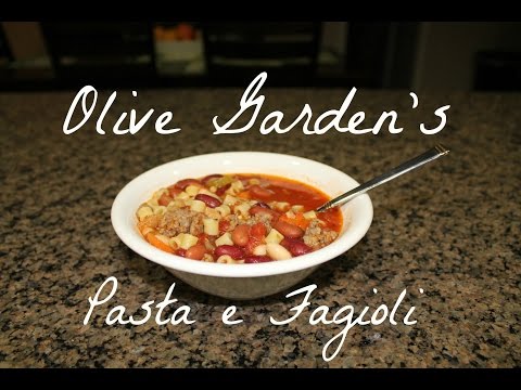 Youtube Pasta E Fagioli Recipe Olive Garden Crock Pot