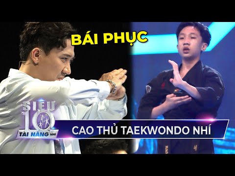 Cao thủ Taekwondo nhí biểu diễn võ thuật ĐỈNH CAO chỉ có trên phim khiến Trấn Thành 'BÁI PHỤC'