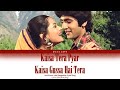 Kaisa Tera Pyaar Kaisa Gussa Hai Tera full song with lyrics in hindi, english and romanised.