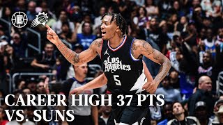 Bones Hyland Career-High 37 PTS vs. Suns Highlights | LA Clippers