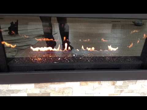 Fireplace napoleon installed panels reflectors