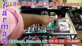 Lr4,Sur4,Ce2,Sub2Mono, Hdrush,Remote Kit, 28 0 28 15Amp Tr , Sp Pro