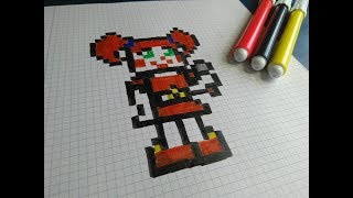 Como dibujar a Baby | FNAF | Pixel Art