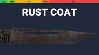 Paracord Knife Rust Coat - Skin Float And Wear Preview