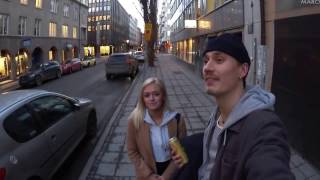 Hampus Marcussen Och Mimmi Kapell Testar Pole Dance