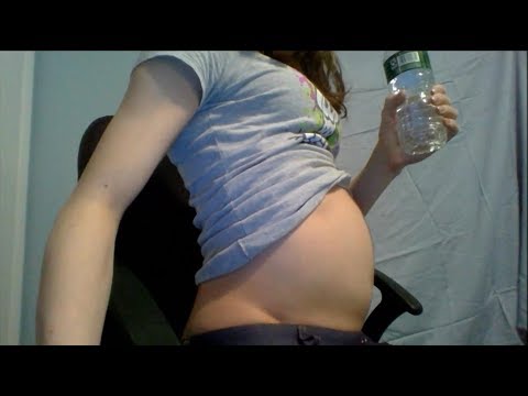 Extreme inflated water enema belly pic