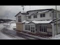 冬の五能線、北金ヶ沢ー千畳敷間の車窓