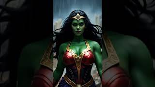 She-Hulk X Wonder Woman Nubia Fusion Epic Marvel X Dc Transformation
