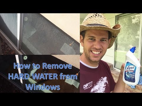 Remove Hard-Water Residue on Windows (calcium build-up or foggy window) -- Washing your Windows