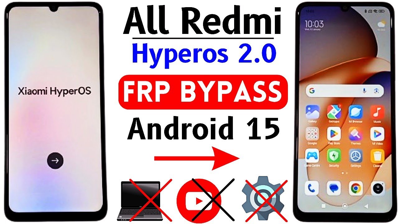 All Redmi Hyperos 2.0 Frp Bypass Without PC 2025 | All Redmi Hyperos 2.0 Frp Bypass Without PC 2025 |