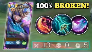 Kimmy 100% Broken Build To Rank Fast Must Try Kimmy Best Build 2025 -Mlbb